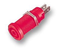 MC (MULTI-CONTACT) - 66.9131-22 - 插座，4MM 帶護(hù)罩 紅色 