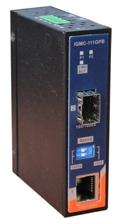  工業(yè)級(jí)機(jī)架式光電轉(zhuǎn)換器--IGMC-111GPB