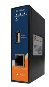  工業(yè)級導(dǎo)軌式3.5G行動VPN路由器--IR-711UB