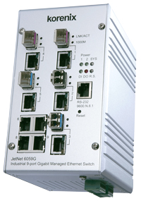 工業(yè)千兆交換機(jī)Korenix代理JetNet 6059G價(jià)格