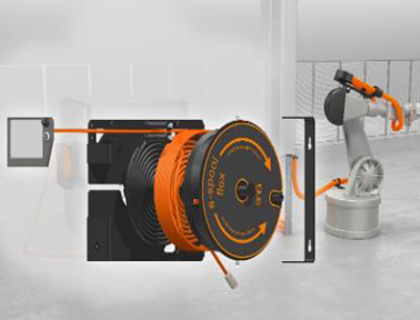 e-spool flex：無需滑環(huán)，從頭到尾引導(dǎo)電纜